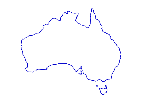 Australia Map Outline